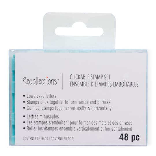 6 Pack: Clickable Lowercase Stamp Set by Recollections®